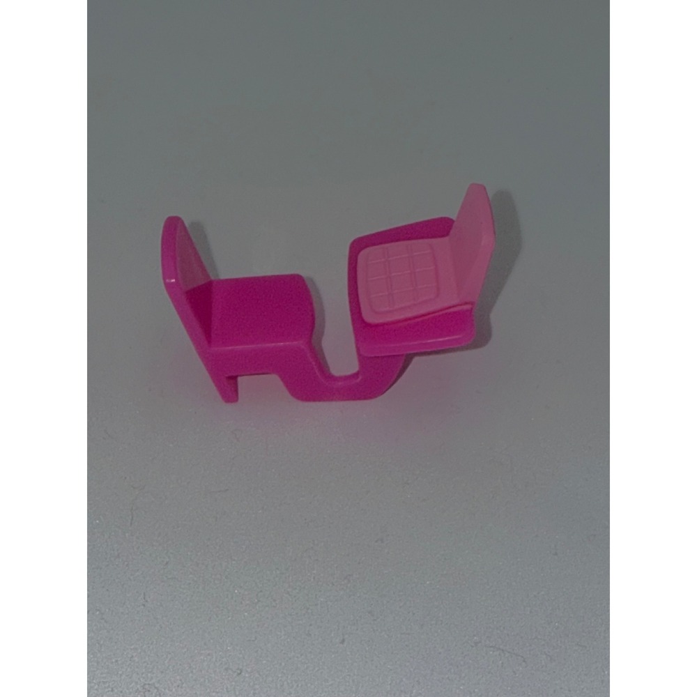 Mattel Barbie School Desk Miniature Dollhouse Pink Laptop Chair Toy Accessory